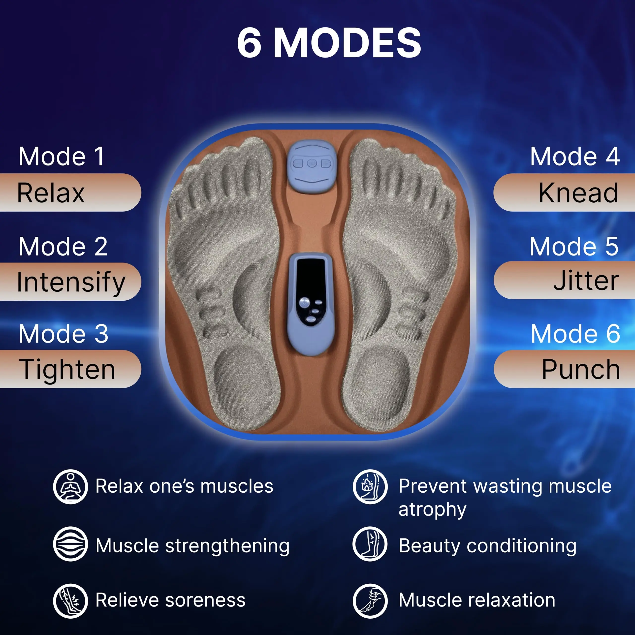 Electric Feet Acupressure Legs Circulation Machine Foot Massager Pad Foot Circulation Massager Mat Sore Feet Relief Device