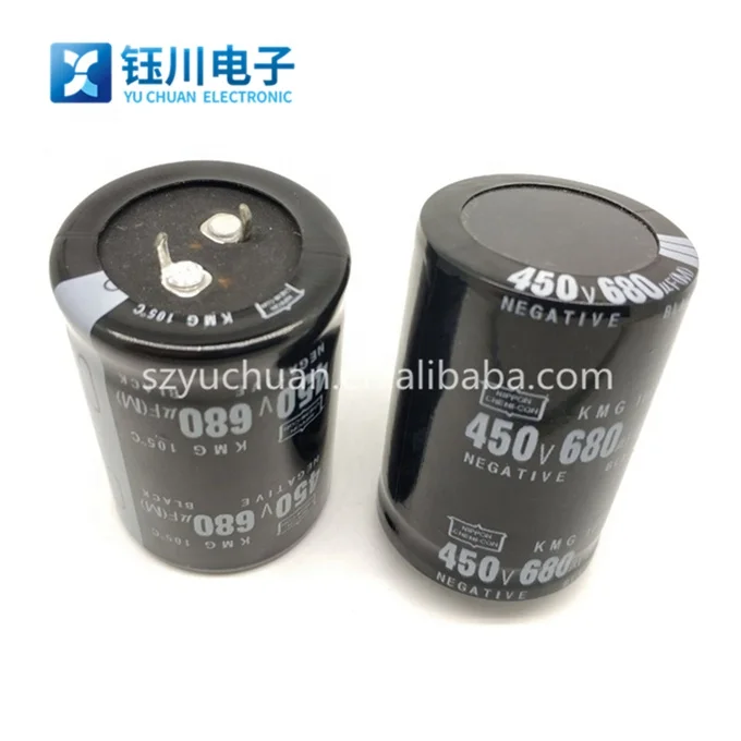 680uF 450V Electrolytic Capacitor – 35x50mm, Radial Leads, 105°C