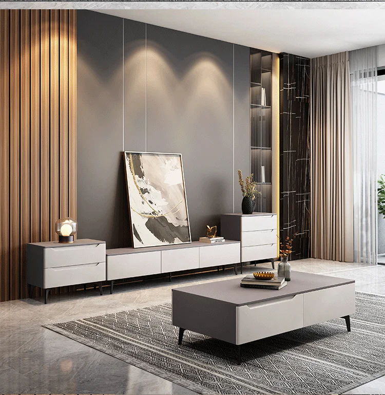 Curated visual reference: Picture Idea: Customer Customization 2024 Luxury TV Unit Cabinets Modern TV Stand