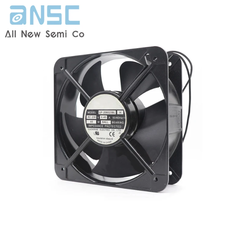 Original Axial flow fan UF-206023BL H AC230V 0.45A 65W Industrial AC aluminum frame equipment cooling fan