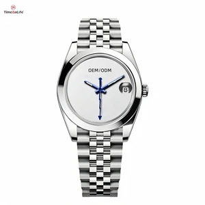 Custom 316L Stainless Steel 38mm Japanese MIyota Automatic Unisex Watches Sapphire Mirror DIY Dial Mechanical Men's Watch