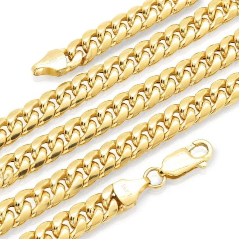 18k Gold Plated 6mm Bracelet Necklace Factory Wholesale Gold Necklace Unisex Sales in Europe and the United States