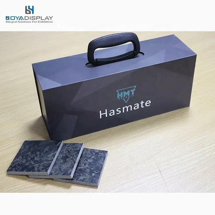 Custom Sample Display Box Customize Logo Marblestone Sample Display Box - Durable & Stylish
