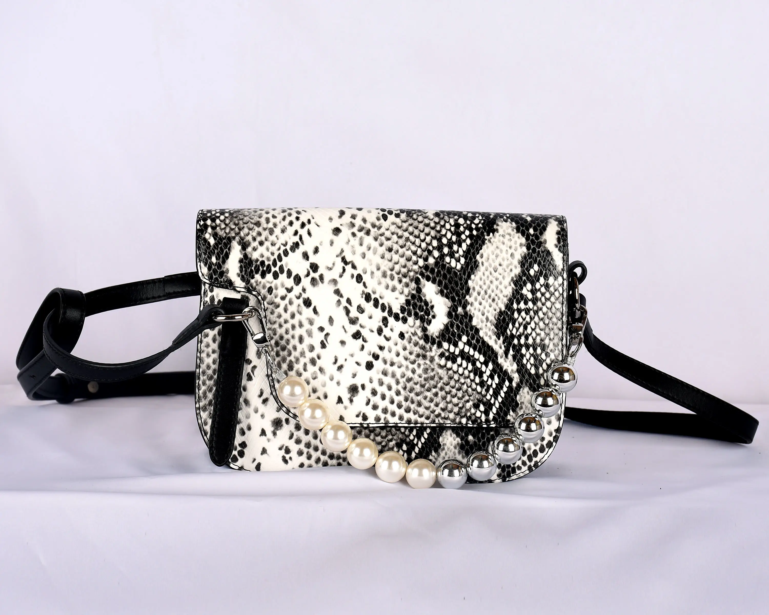 snake print small bag
