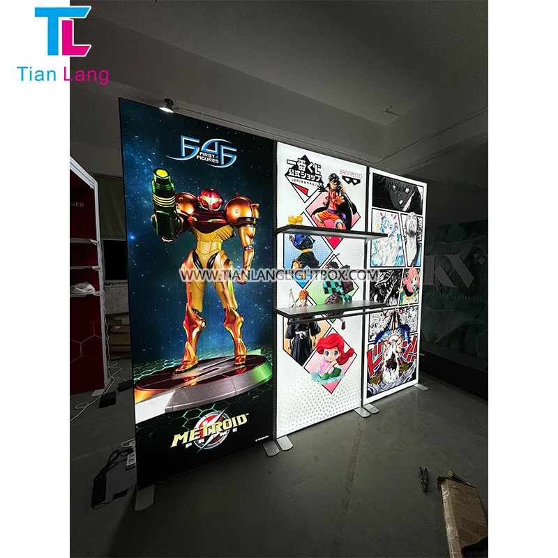 TianLang L-форма Модулен Изложителен Стенен Банер с Подсветка за Събития