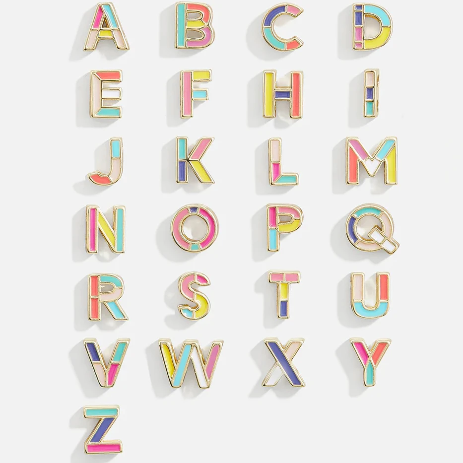 Personalized Name Custom Gold Plated Dainty Sliding Slider Slider Woven Friendship Initial