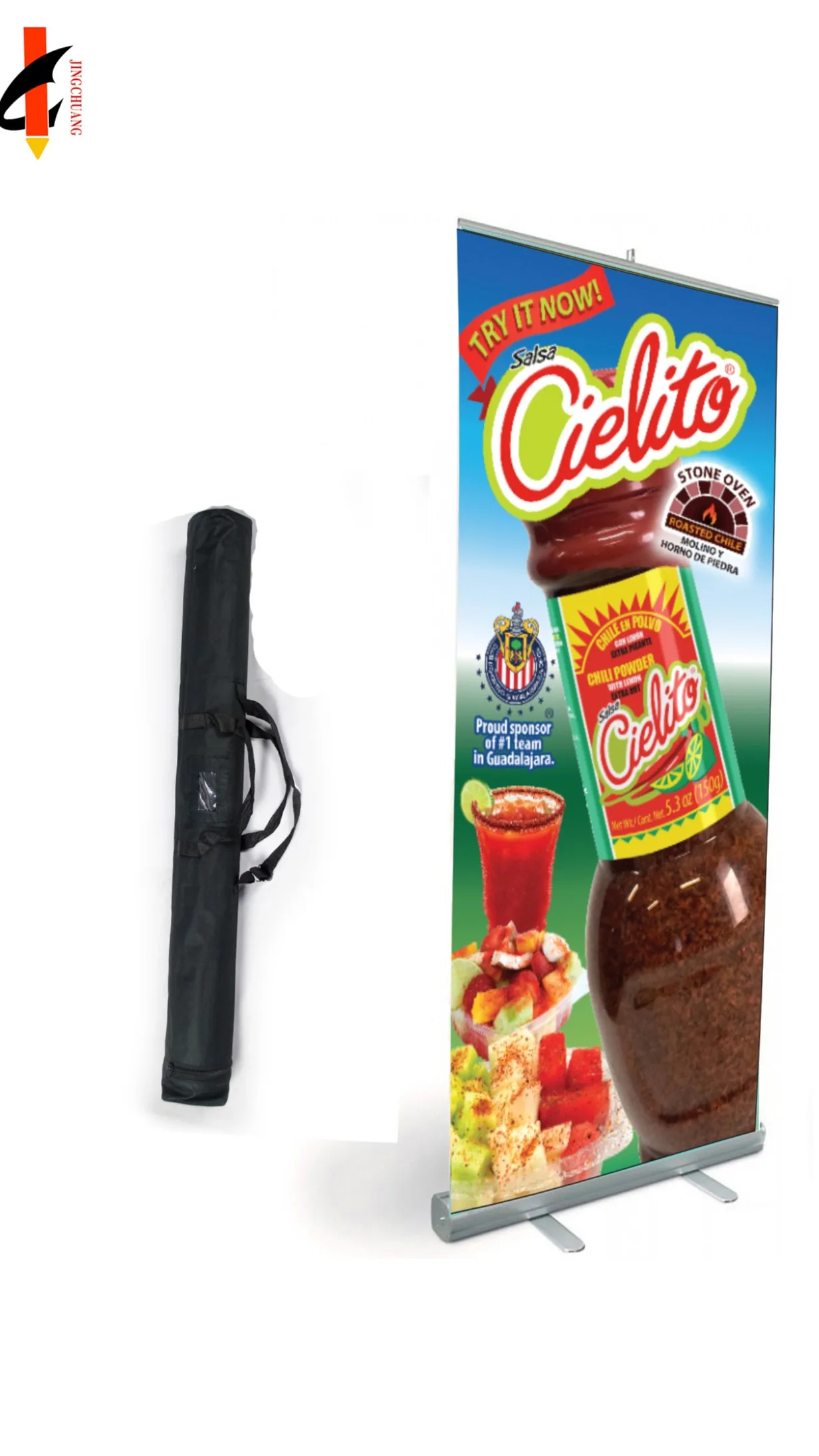 Portable Roll Up Banner Display Equipment Aluminium Roll Up Banner