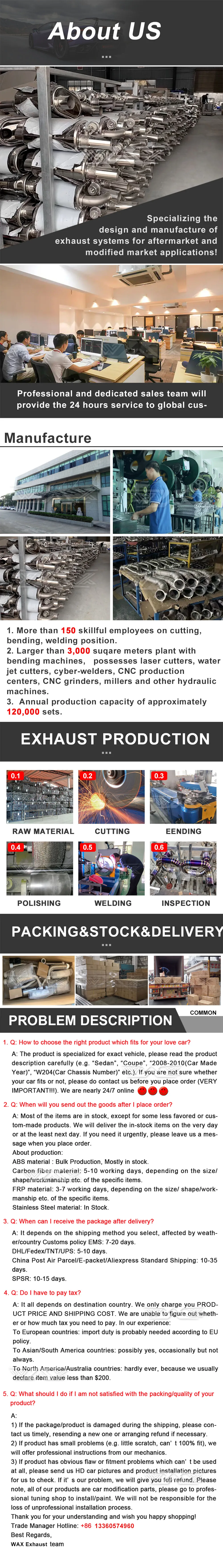 Dual Exhaust Tip Quad Muffler Tip Carbon Fiber Exhaust Pipe Tail Exhaust Muffler Tip For cayman boxster 981 2013-2017