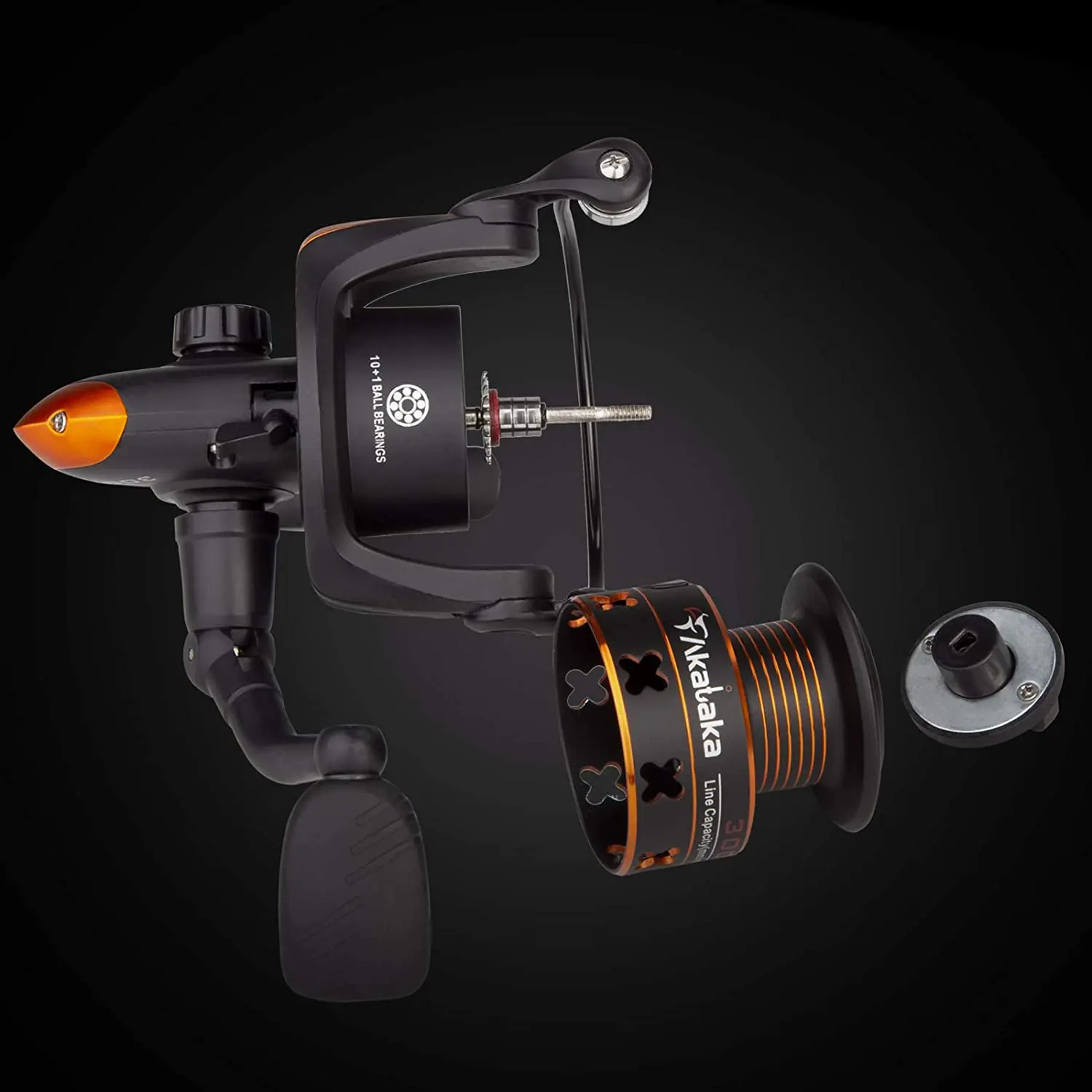 13 fishing reel handle 13 Fishing FreeFall Carbon - Inline Ice Fishing Reel