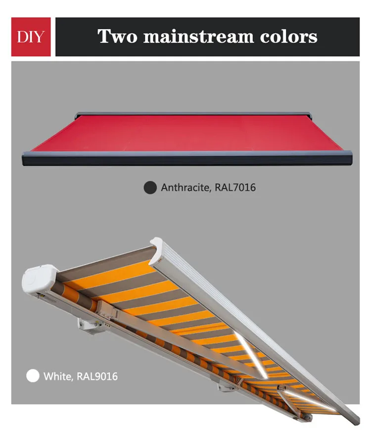 Awning 4x2m 4x3m 5x3m 6x3m Full Sizes Motorized Awnings Retractable
