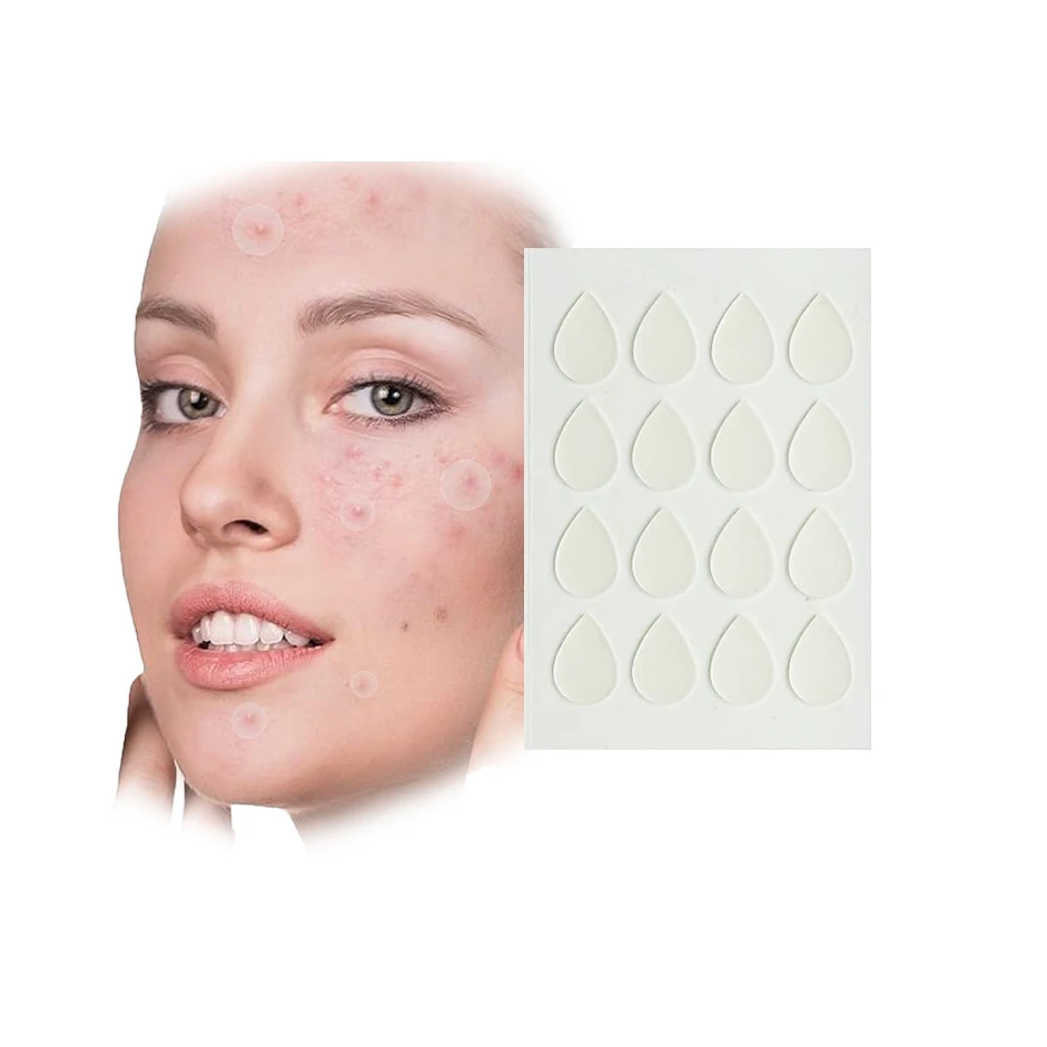 16 Count Teardrop Shape Hydrocolloid Acne Pimple Patch