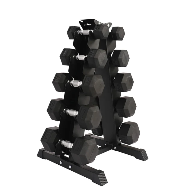 MEET OEM Eco-friendly Custom Logo 10kg Hexagon Dumbbell Rubber  Cast Iron Material Free Weights for Wholesale