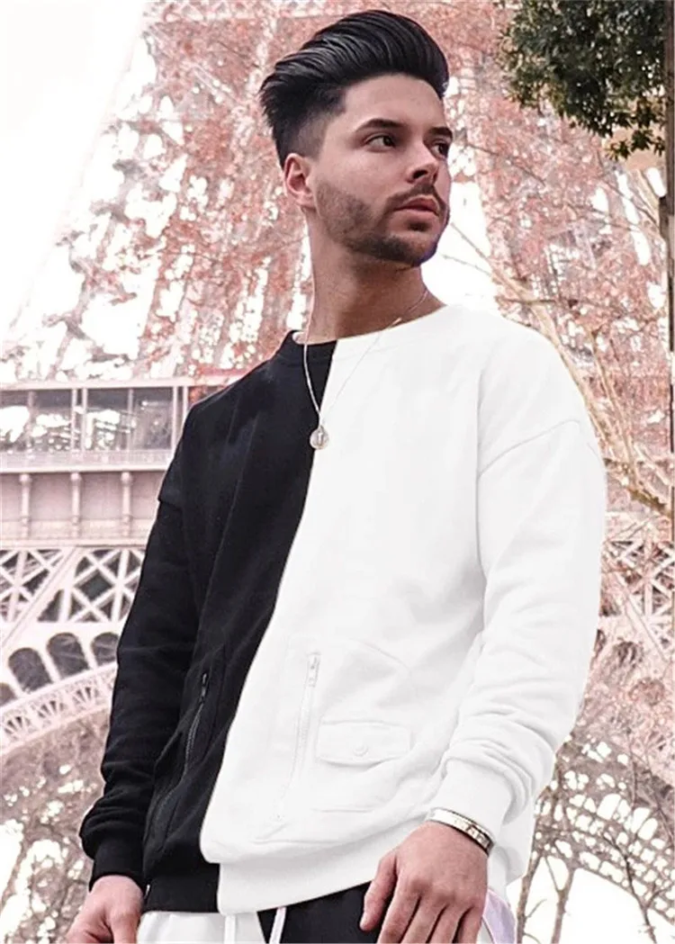 Custom Tech Fleece French Terry Mens Color Block Sports Slim Fit Cotton Tracksuit