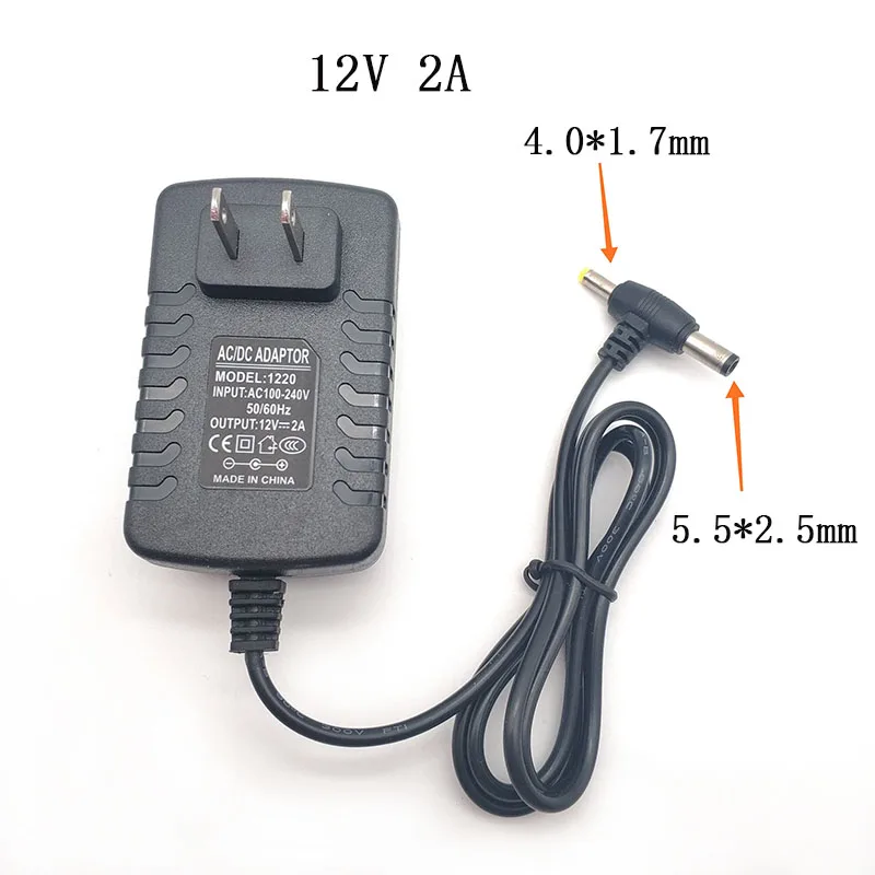 Адаптер переменного тока 12 В 2 а T разъем EVD источник питания для мобильного DVD зарядного устройства монитора