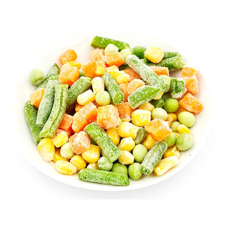 OEM High Quality New Season IQF Frozen 3 Ways Mixed Vegetable for Salad Frozen Food Vegetables