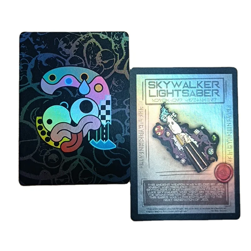 OEM Low MOQ Fast Customization Game Playing Cards Collectible Yugioh Cards Printing Holographic Trading Cards with Foil Bags