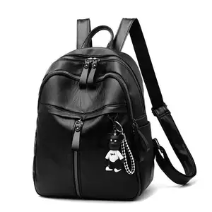 Pu Leather Women Ladies Backpack Fashion Casual Large-capacity Travel Bag Student Backpack Korean Backpack for Women