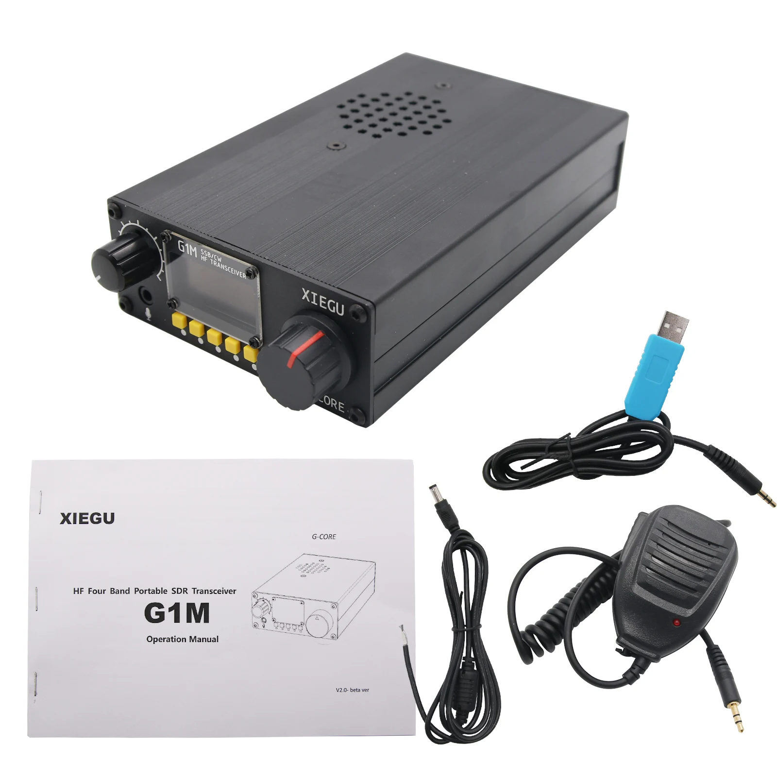 ポータブルSDR Xiegu G1M HFアマチュア無線トランシーバー QRP SSB/CW