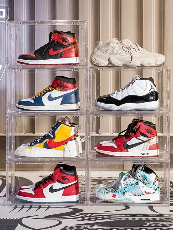 専訳シュリンク付き フォトンショックウェーブ BOX Amazon.com: FOERPL Shoe Display Case, Shoe Boxes, LED Smart