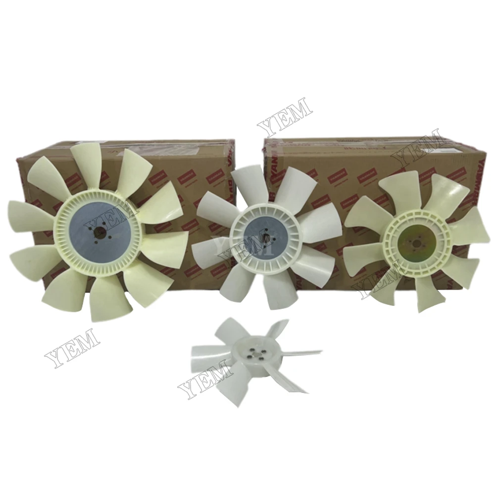 High Quality Fits for Yanmar Engine 4TNE98 4TNV106 4TNV82 4TNV84 Fan Blade Excavator Tractor Parts Fan