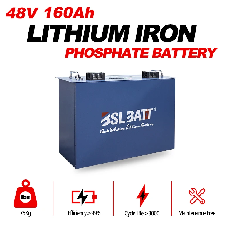 BSLBATT Rear Rack Lithium Ion Battery 48v 100ah 160ah 200ah 300ah Lifepo4 Battery