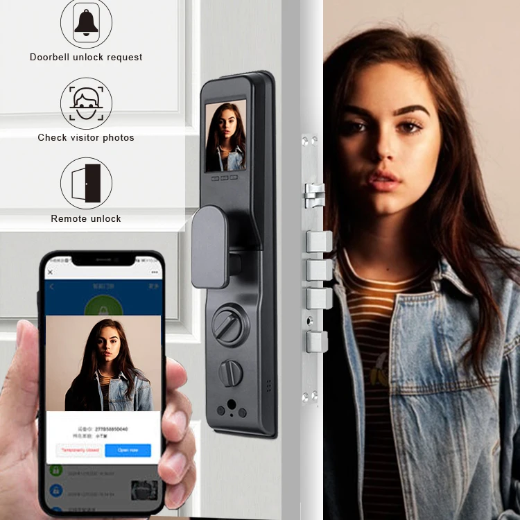 Smart Door Lock with 3D Face Recognition & Builtin Camera