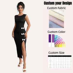 2026 Spring Summer Women's Clothing Cross-Border Export European American Style Slim Floor-Length Bow Vest