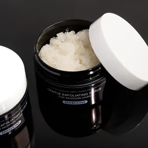 Private Label Natural Herbal Lightening Ingrown Hair Body Underarm Scrub Exfoliating Smooth Soft Skin