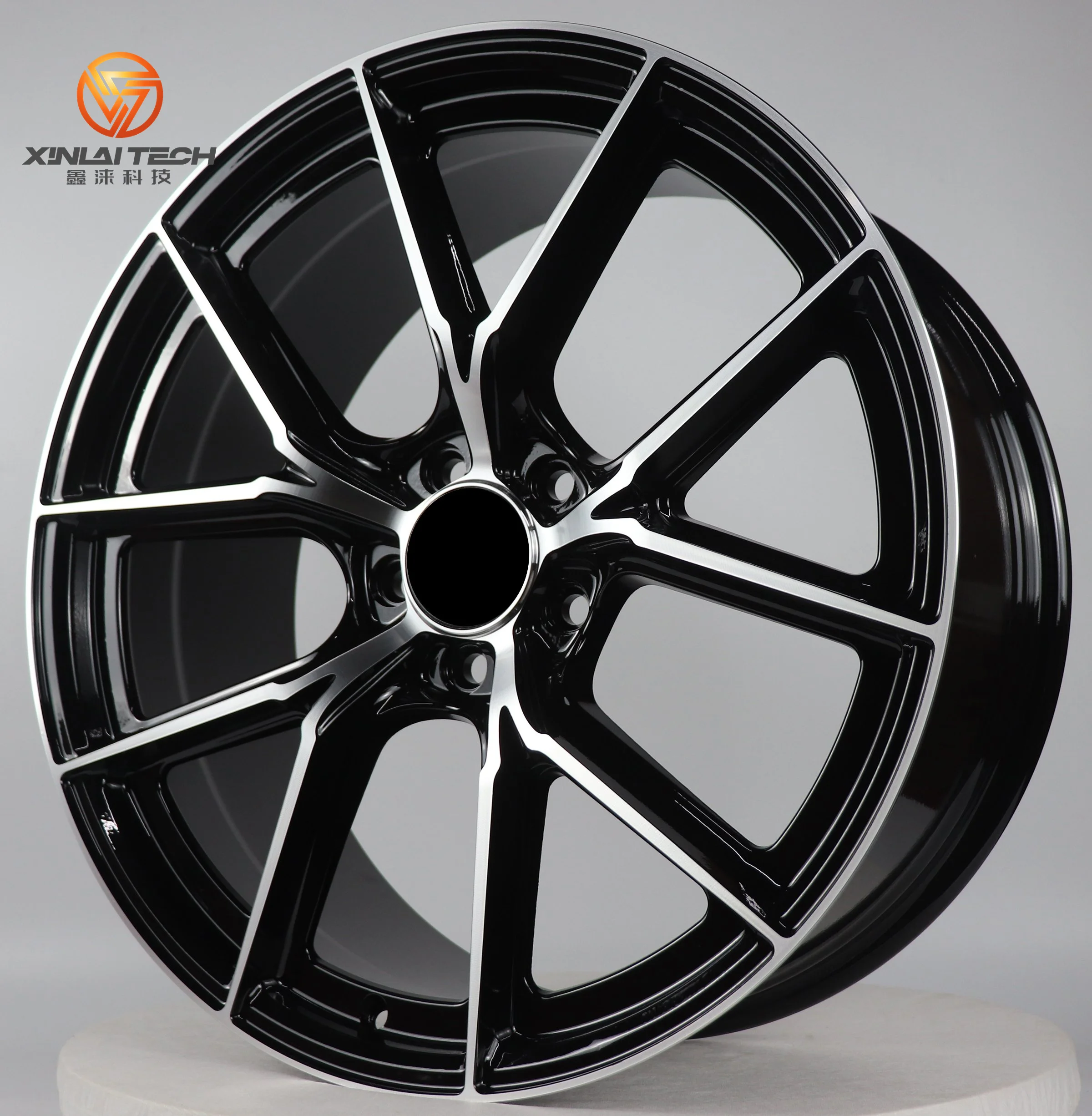 XINLAI Customizable 20X8.5 5X112 Flow Forming Casting Wheels Matte Black Multi Spoke Factory Direct New for Benz - Image 6