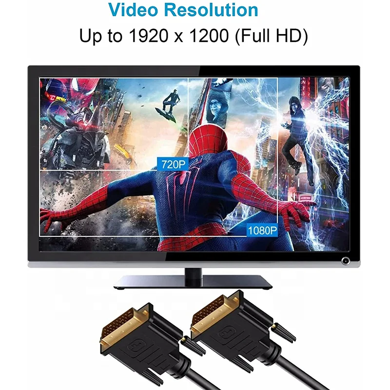 Ddvi Cable 24+1 Pin Dvi To Dvi Cable Long 1m 2m 3m 5m 10m 15m 20m 25m