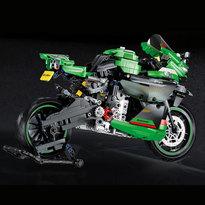 Kawasaki Ninja 400 Motorcycle Mini Model – Eco-Friendly Block