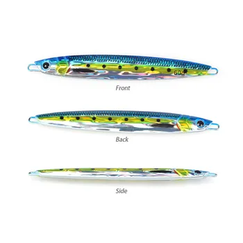 TL 3D Printed Mackerel-Style 40g/60g/80g 150g Fast-Sinking Slow-Rolling Metal-Plated Lead Fish Sea Fishing Artificial Hard Bait – Metal Jig – view 4