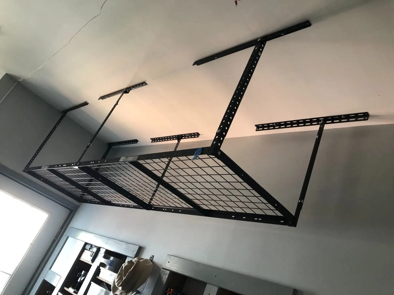 3x8 Overhead Garage Storage Rack,Adjustable Garage Storage Organization