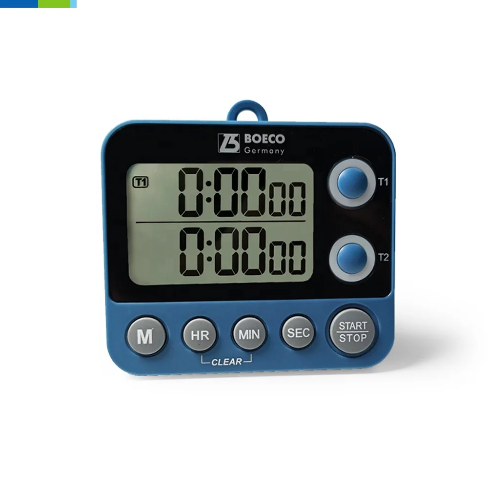 Digital Kitchen Timer with LCD Display 2 Channel and Multi-Channel Eco-Friendly Plastic Magnetic Cooking Kitchen Alarm