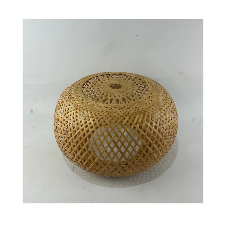 Высококачественный бамбуковый ротанговый подвесной светильник уникальный для домашнего декора Oem Стандартная упаковка вьетнамская фабрика