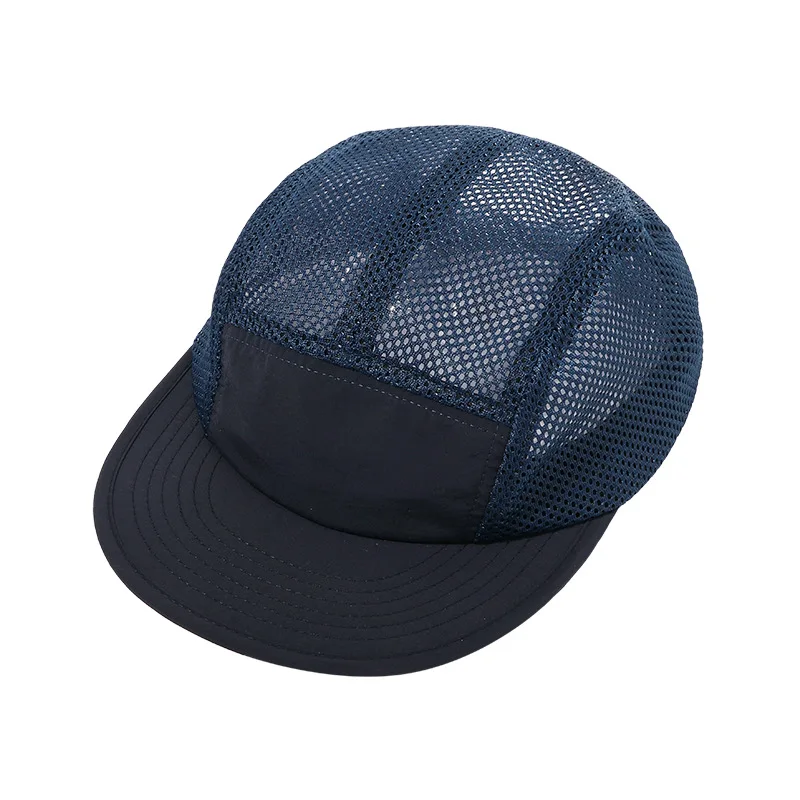 FF1114 Custom Adjustable Panel Mesh Baseball Cap Quick Dry Sun Protection  Camp Cap Cycling Running Fishing Panel Hat