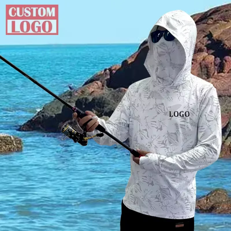 Custom Sublimation Camo Design UV Sun Protect UPF 50 Polyester