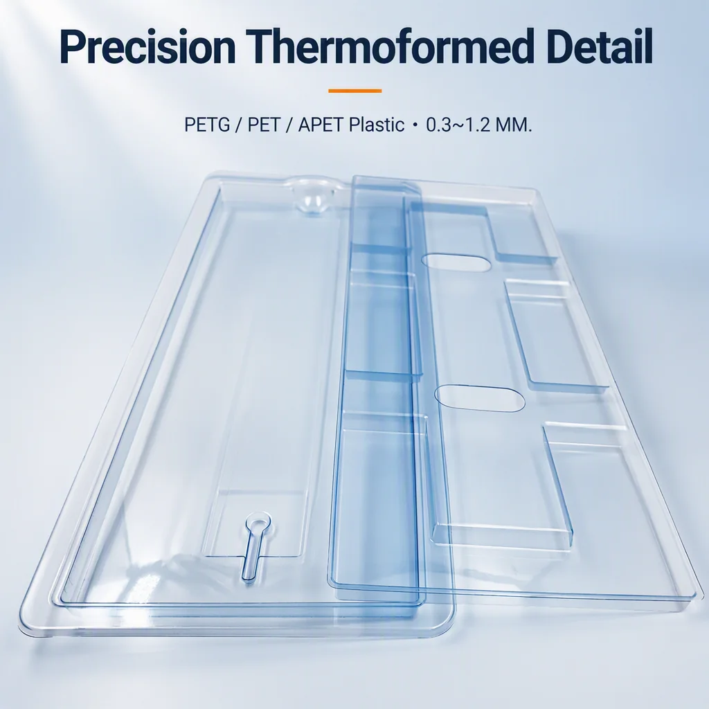 Custom Blister Pack PETG Medical Grade Plastic Packaging Medical Device Tray Plastic Tray With Lid