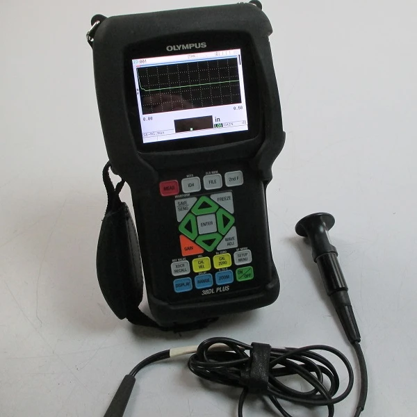 Olympus 38DL PLUS Ultrasonic Thickness gauge measure thickness of plastic/ metal/rubber/glass