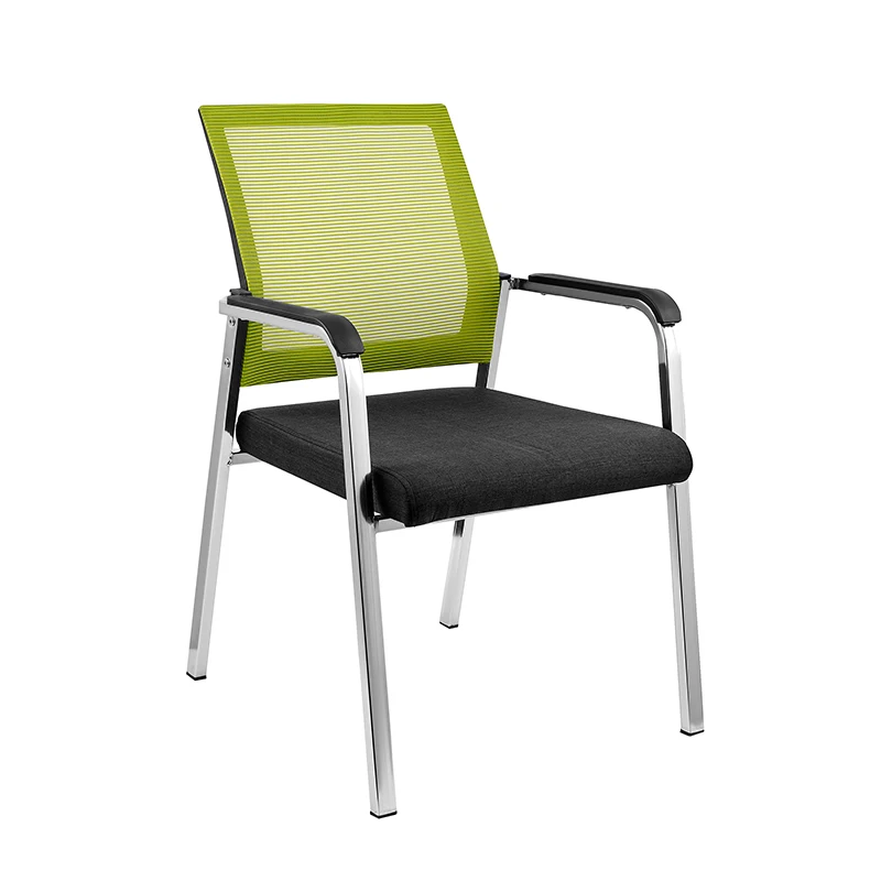Modern Design Stackable Fabric Receptionist Office Chair with Mesh Student Training School Chair  School Hospital Use Sale