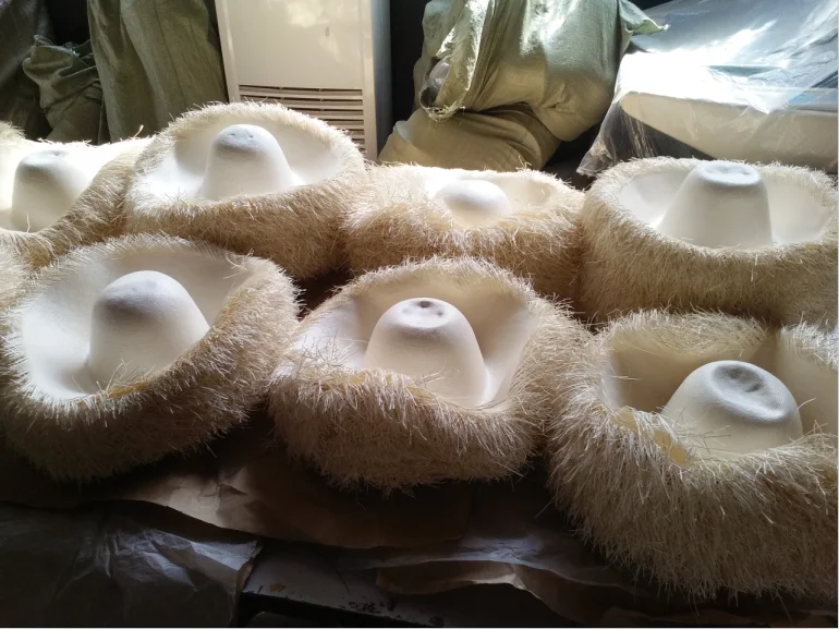 5bu Color C High Quality 5bu Japanese Toyo Paper Shantung Straw Hat Body
