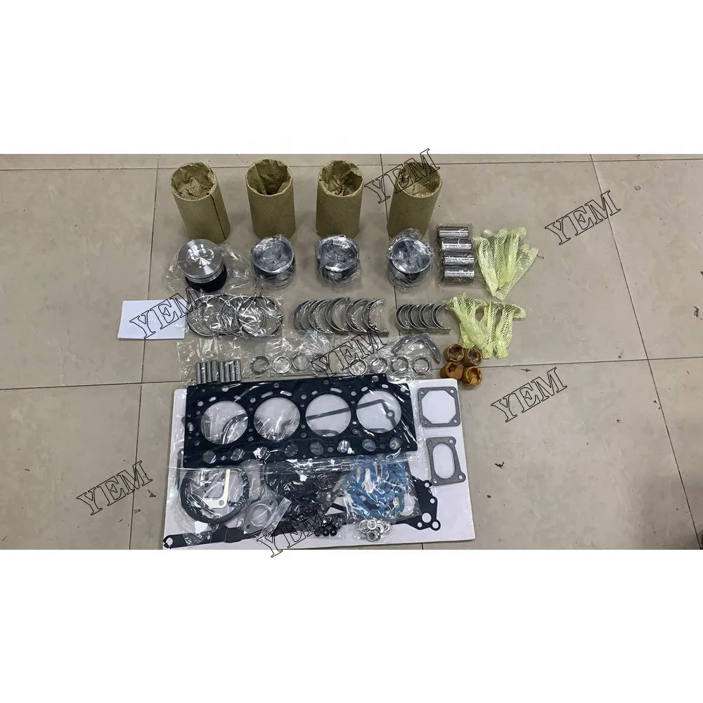 D4D Repair Kit With Cylinder Gasket Set Piston Rings Liner Bearing Valves for Volvo Forklift Excavator & Skid Loader Engine