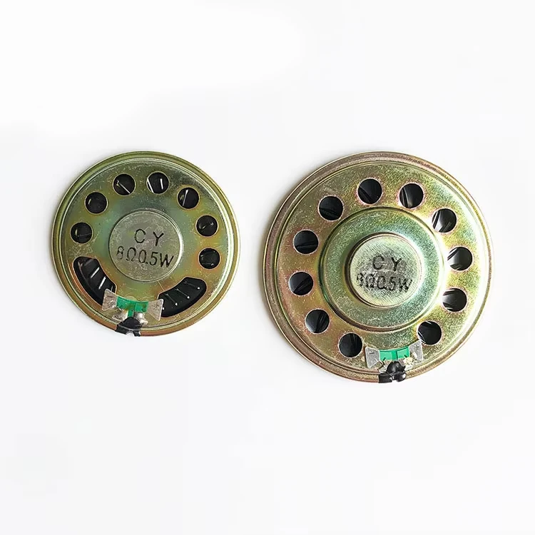 ChinaFactory Customizable 4Ω 8Ohm 0.5W 1W 2W 3W 20mm 30mm 40mm 50mmMicro Round Internal Magnetic Mylar Speakers for Toy Doorbell