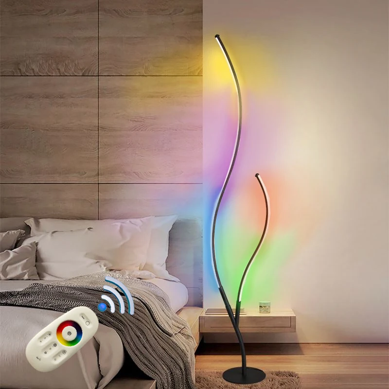 Modern Design Tree Branch Colorful Floor Lamps RGB Home Decor
