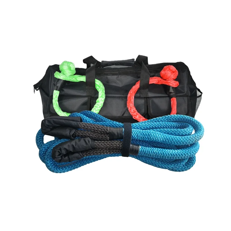 JINLI heavy duty off road gear kit, 25mm recovery kit with soft shackles