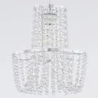 Chandelier Pendant Mini Chandelier Shade Beaded Pendant Lampshade With Crystal Jewel Droplets And Chrome Frame For Bedroom Wedding