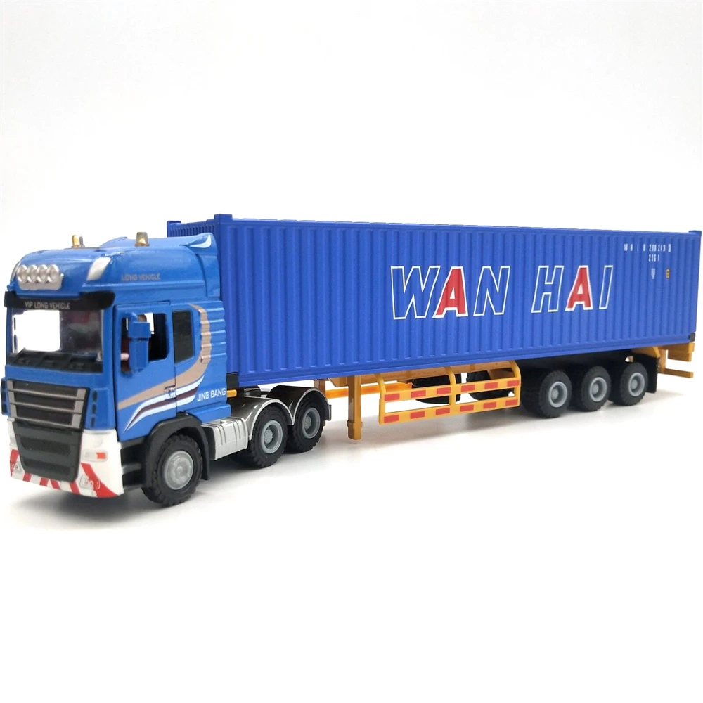 28cm wanhai shipping Truck model 1:50 Container truck model O.A.S ship model