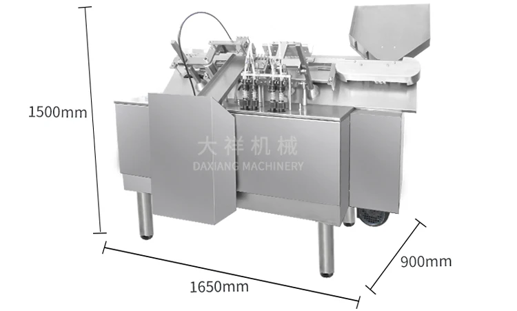 ALG-4 Cheap 4 Nozzles Glass High Quality Sealing Filling Ampul Making Machine Liquid Ampoule Filling Machine factory