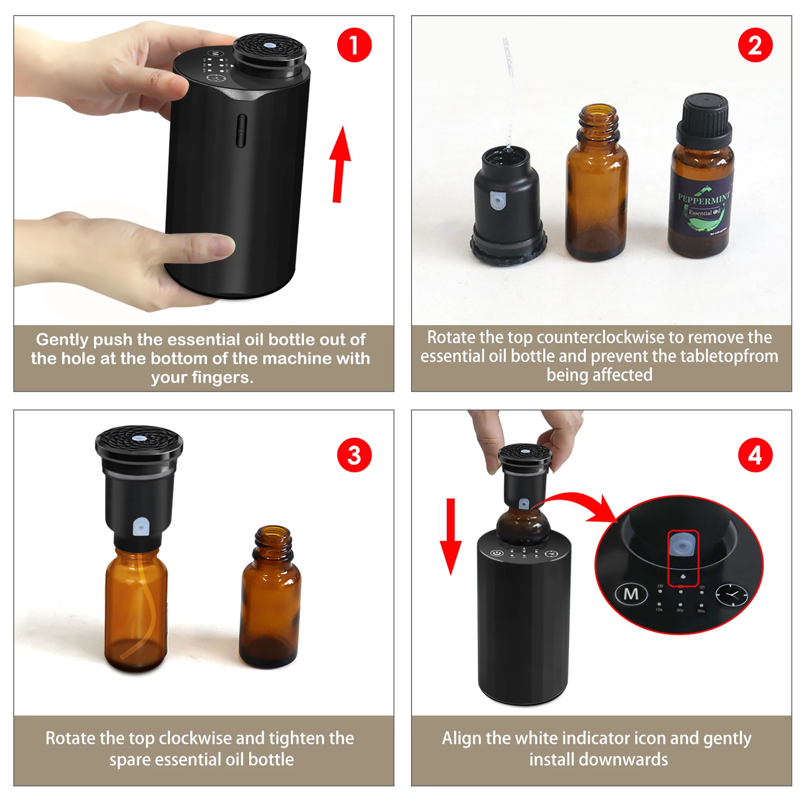 Portable Wireless Car Aromatherapy Machine Perfume Nebulizer Mini Car USB Waterless Essential Oil Ultrasonic Aroma Diffuser