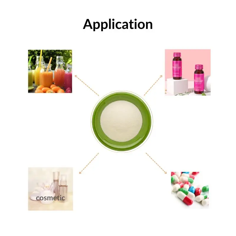 OEM поставляет порошок пептидов Бычьего Коллагена с пептидами коллагена гиалуроновой кислоты и пептидами коллагена витамина С без вкуса